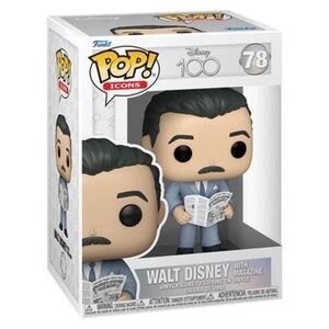 Funko POP! Icons Walt Disney with Magazine Vinyl Figure #78 Disney 100th NWB